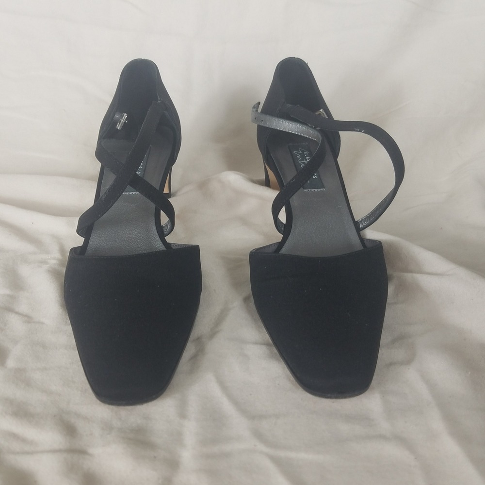 Classiques Entier Alyssa-Fab Pumps Womens 7.5 Black Excellent Italian Strappy
